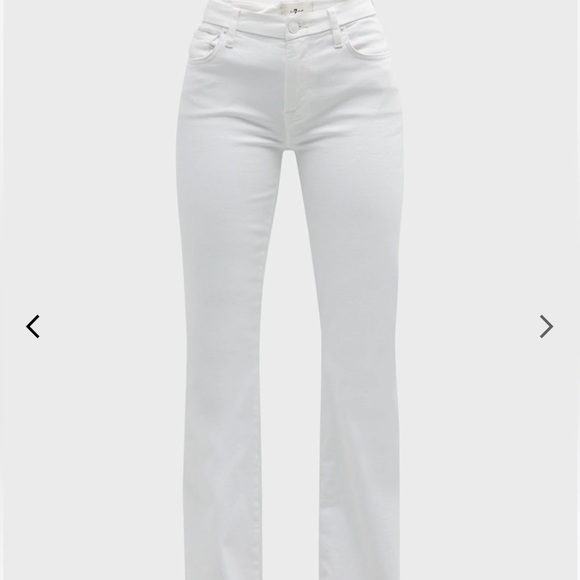 7 For All Mankind Denim - 7 For All Mankind Straight Leg Women’s 31 White Jeans